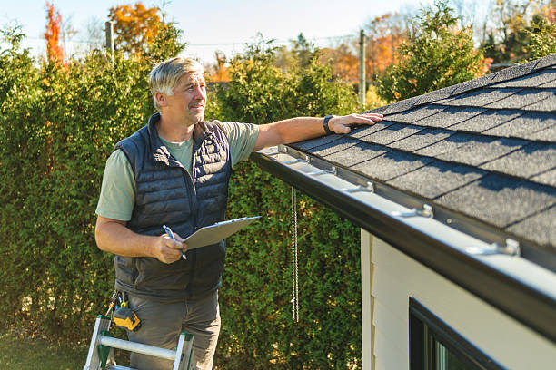 Professional Hail Damage Roof Repair technician working in Gilson, IL